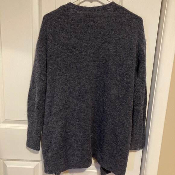 Aritzia Wilfred Free Aronson Sweater Cardigan Grey/Blue Wool/Alpaca, Size Small - Picture 4 of 4